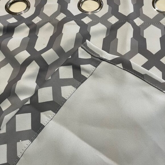 Light Blocking Grommet Curtain by Drift Away Geometric 1 Panel 52X63 - Picture 2 of 4
